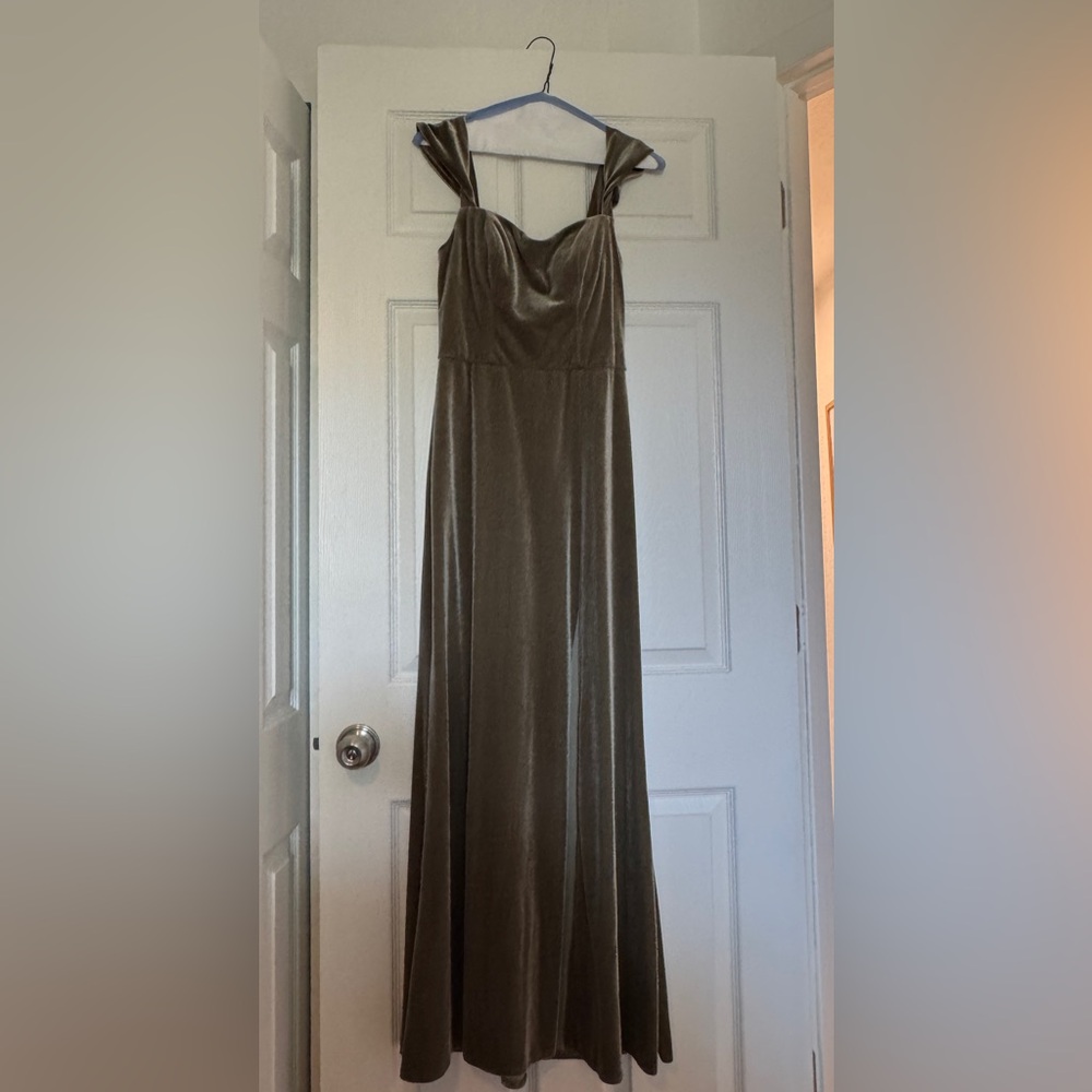 Jenny Yoo Collection Velvet Column Gown